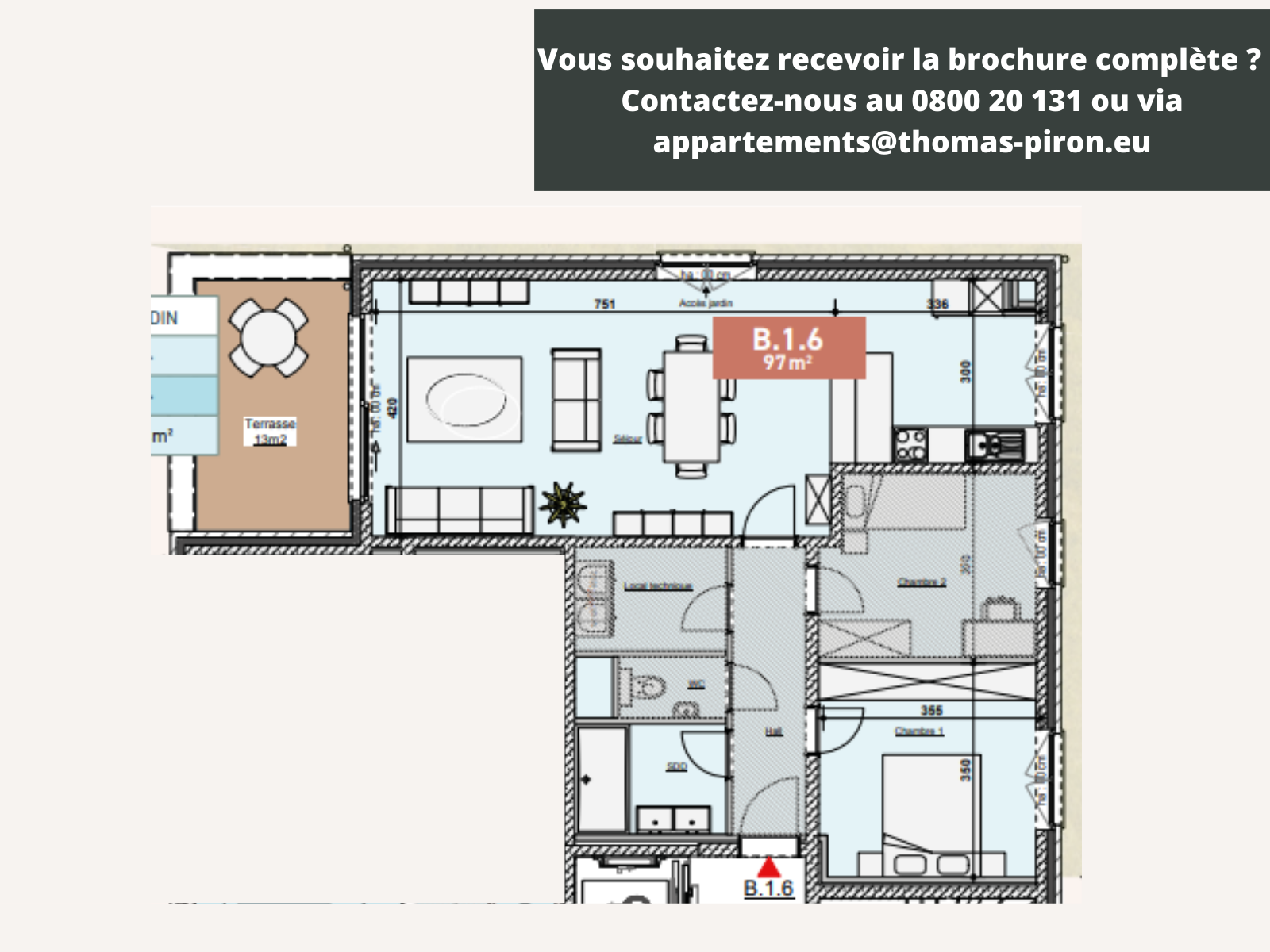 Appartement à vendre à Bastogne 6600 324000.00€ 2 chambres 97.00m² - annonce 362200