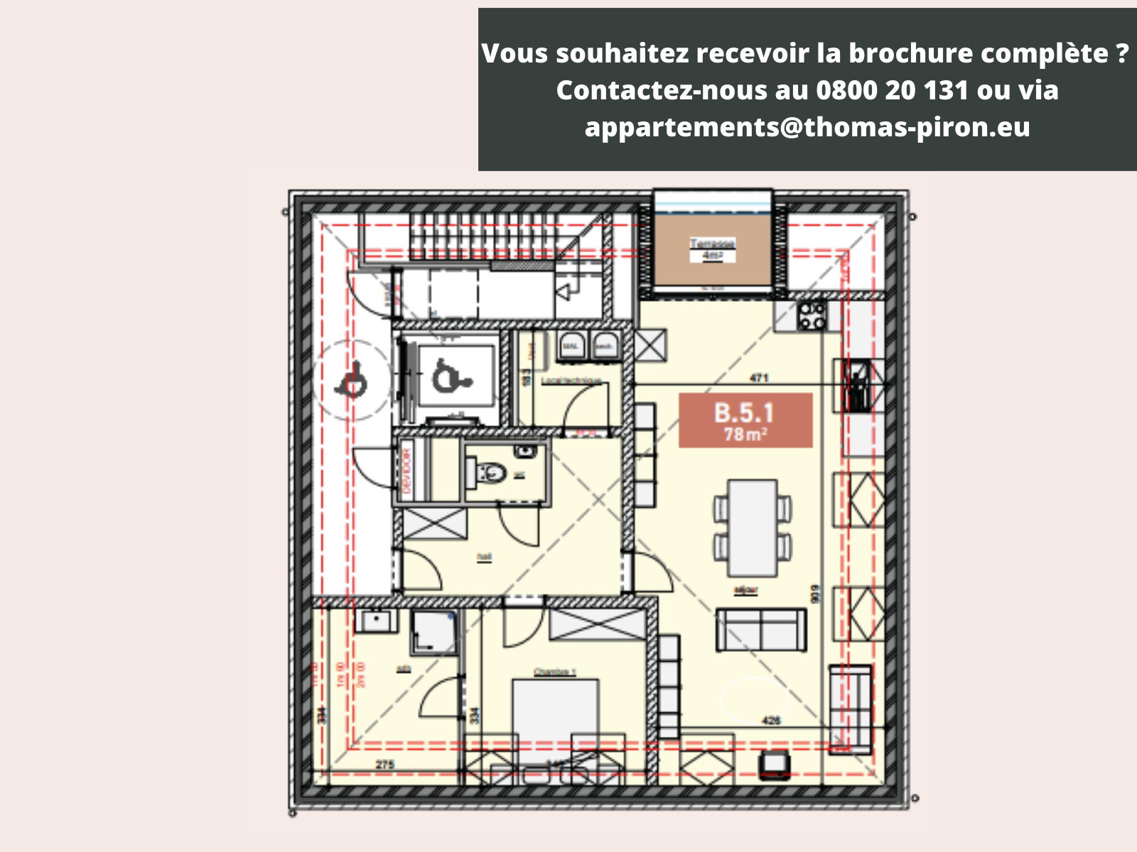 Appartement à vendre à Bastogne 6600 245000.00€ 1 chambres 78.00m² - annonce 362189
