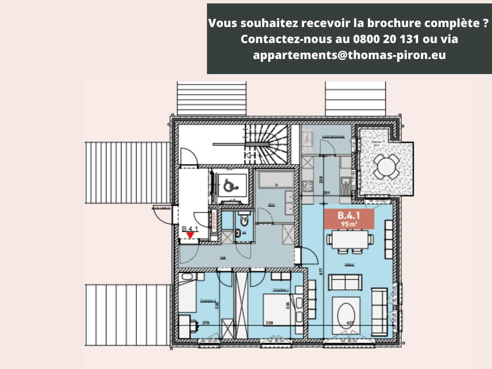 Appartement à vendre à Bastogne 6600 294000.00€ 2 chambres 95.00m² - annonce 362190