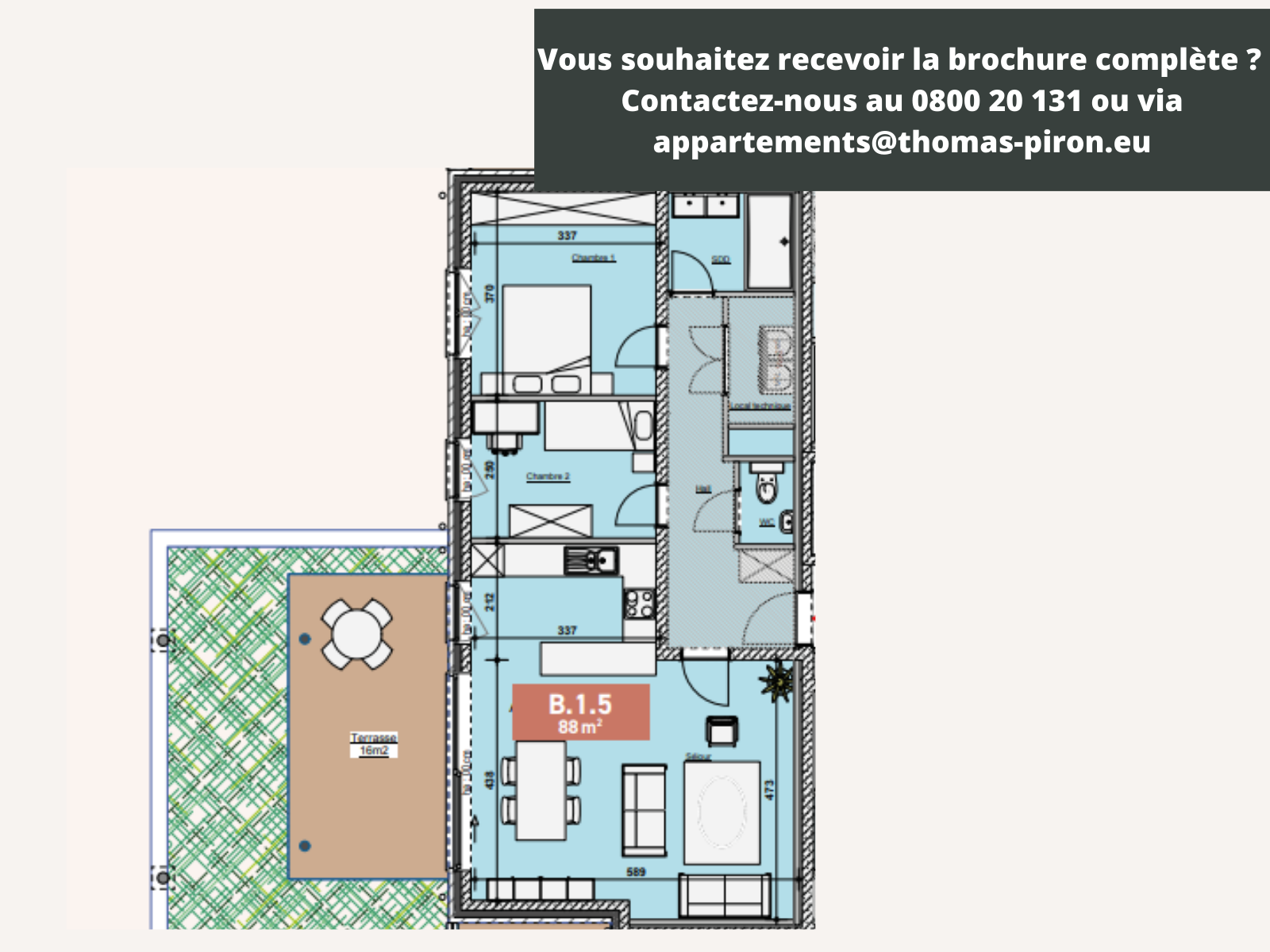 Appartement à vendre à Bastogne 6600 294000.00€ 2 chambres 88.00m² - annonce 362201