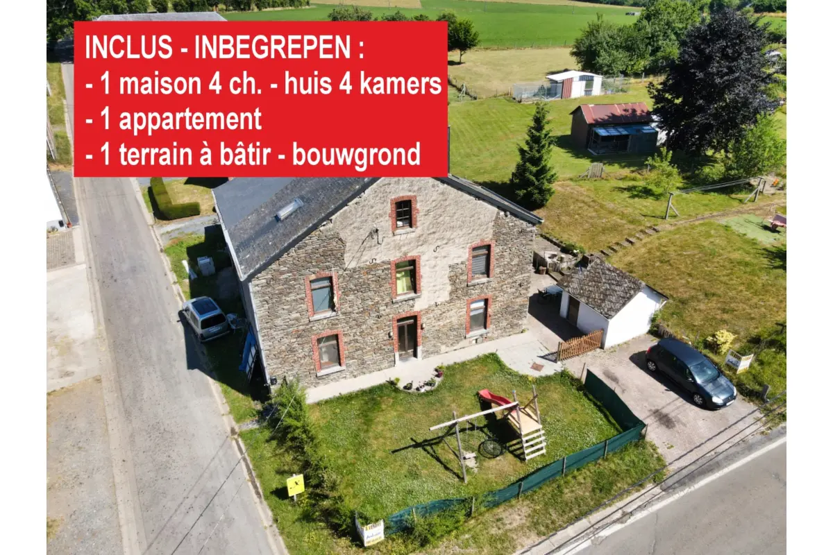Immeuble de rapport - Immeuble à appartement à vendre à Tavigny 6662 280000.00€ 7 chambres 363.00m² - annonce 393208