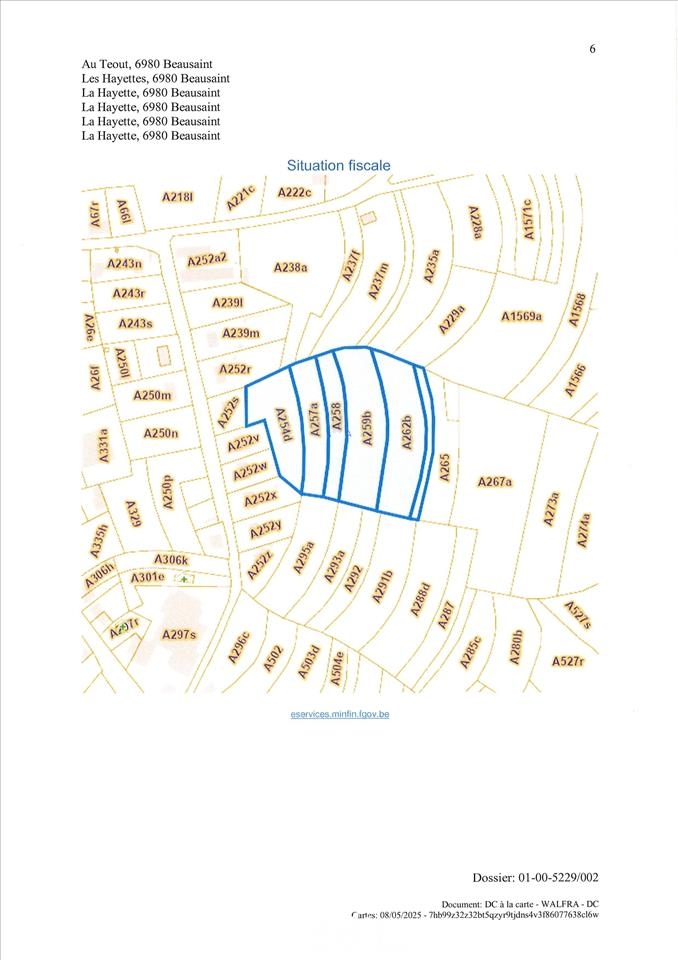 Terrain à vendre à Beausaint 6980 22000.00€ chambres m² - annonce 467862