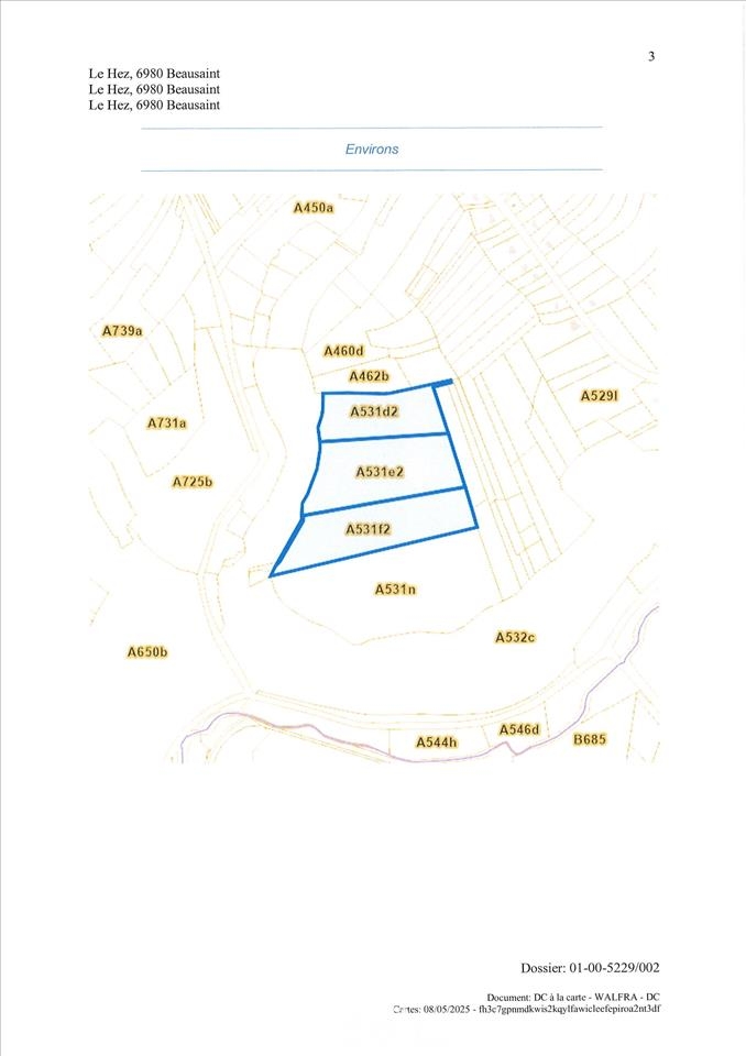 Terrain à vendre à Beausaint 6980 74000.00€ chambres m² - annonce 468134