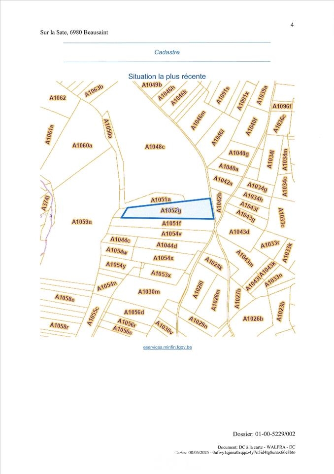 Terrain à vendre à Beausaint 6980 13000.00€ chambres m² - annonce 468131