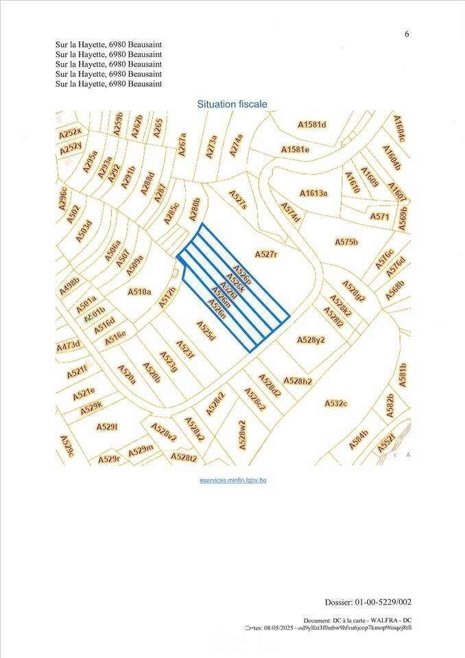 Terrain à vendre à Beausaint 6980 25000.00€ chambres m² - annonce 468135