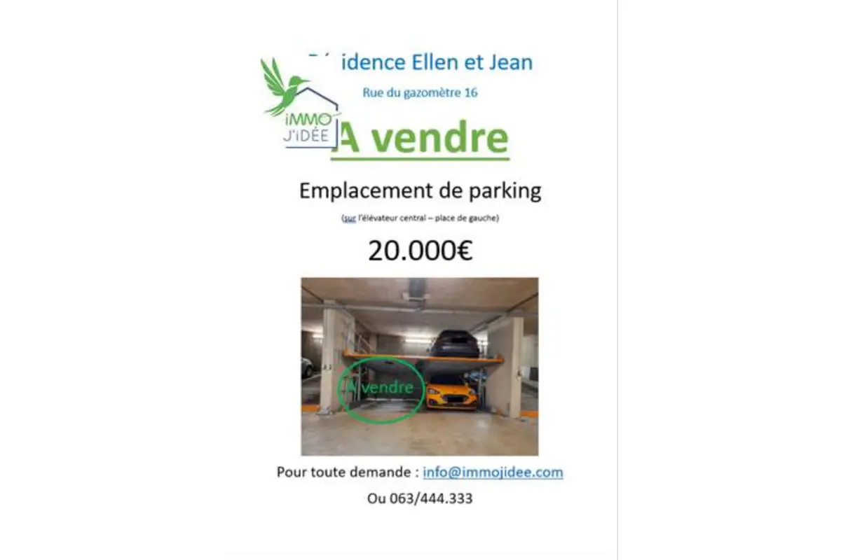 Parking / garage à vendre à Arlon 6700 20000.00€  chambres m² - annonce 526241