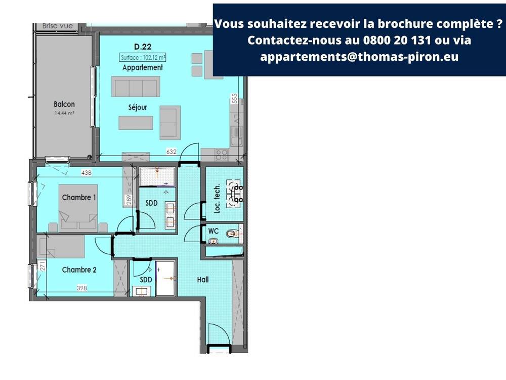 Appartement à vendre à Habay-la-Neuve 6720 314256.00€ 2 chambres 102.00m² - annonce 565460