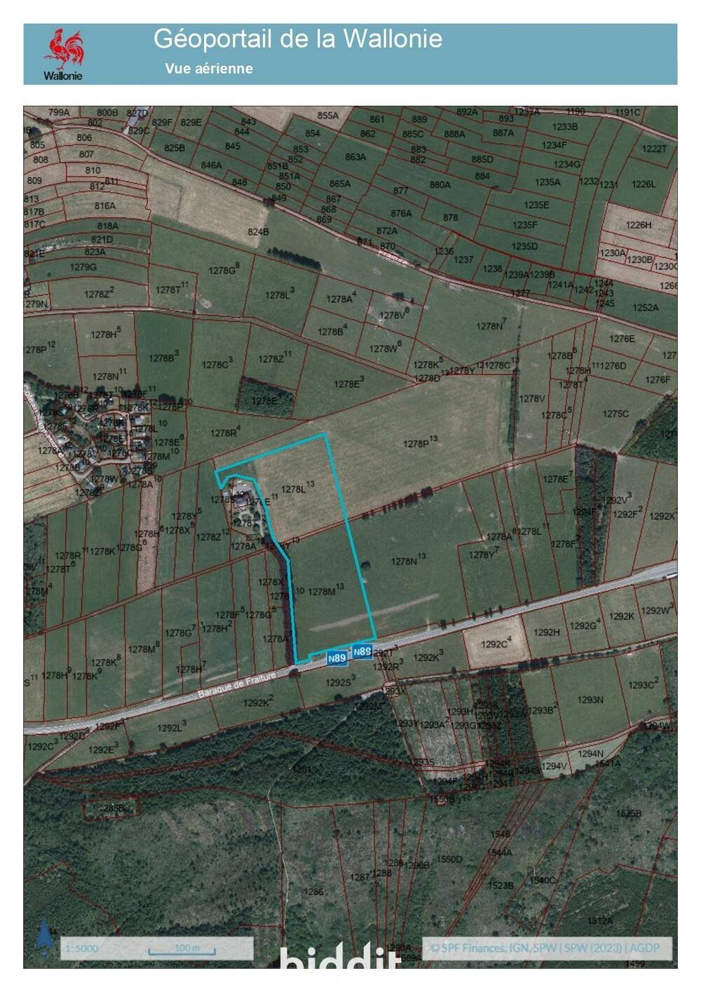 Terrain à vendre à Vielsalm 6690 50000.00€  chambres m² - annonce 589336