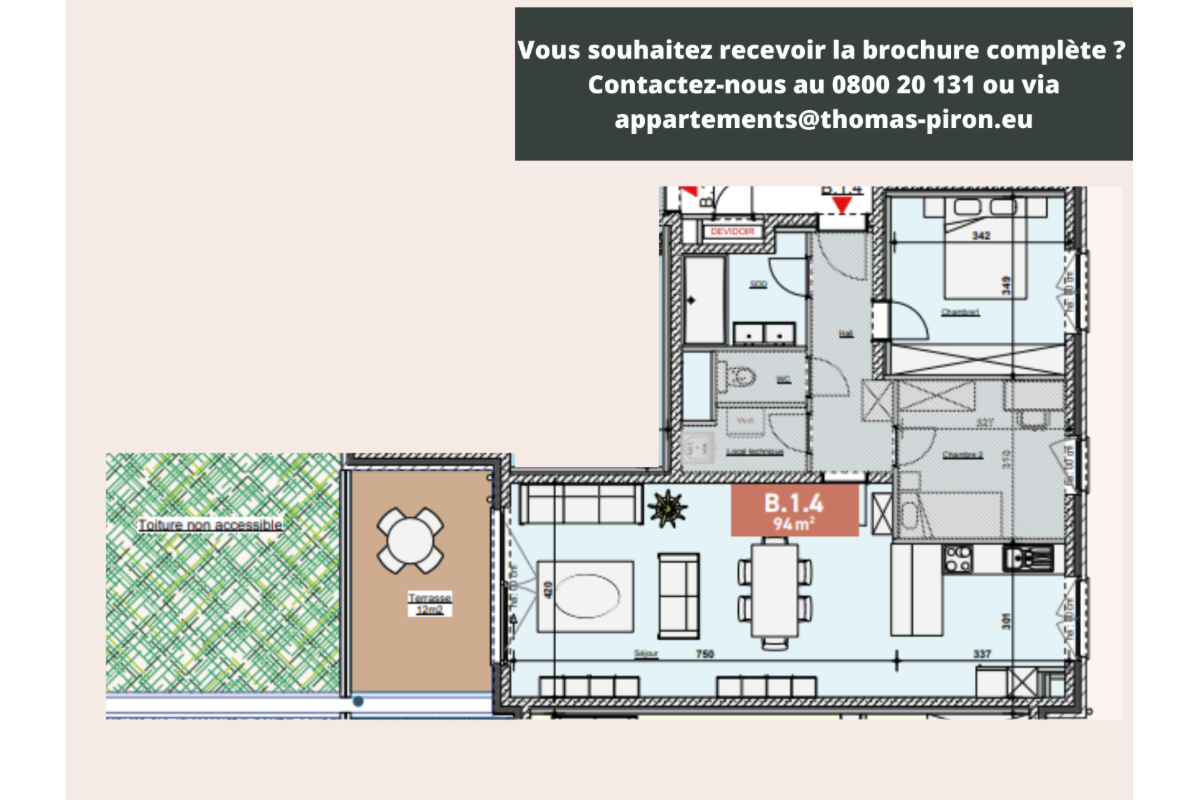 Appartement à vendre à Bastogne 6600 299000.00€ 2 chambres 94.00m² - annonce 604681