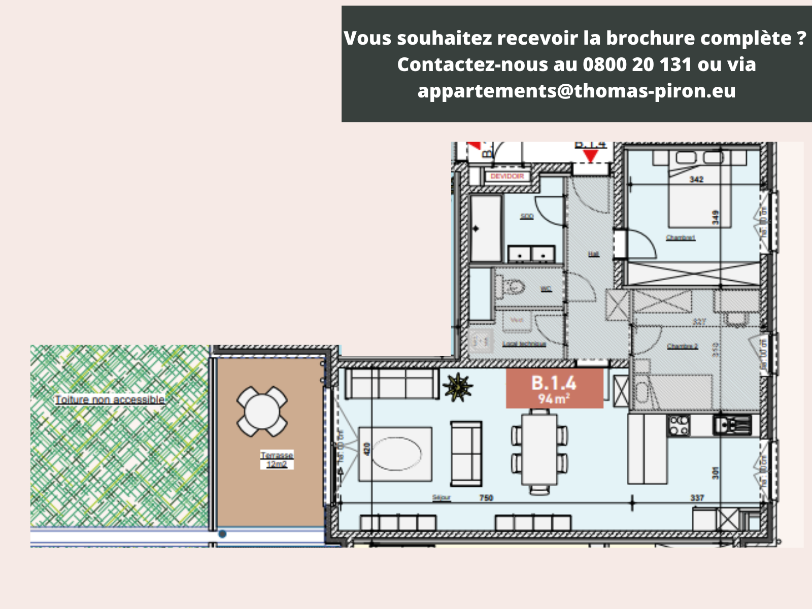 Appartement à vendre à Bastogne 6600 288256.00€ 2 chambres 94.00m² - annonce 604681