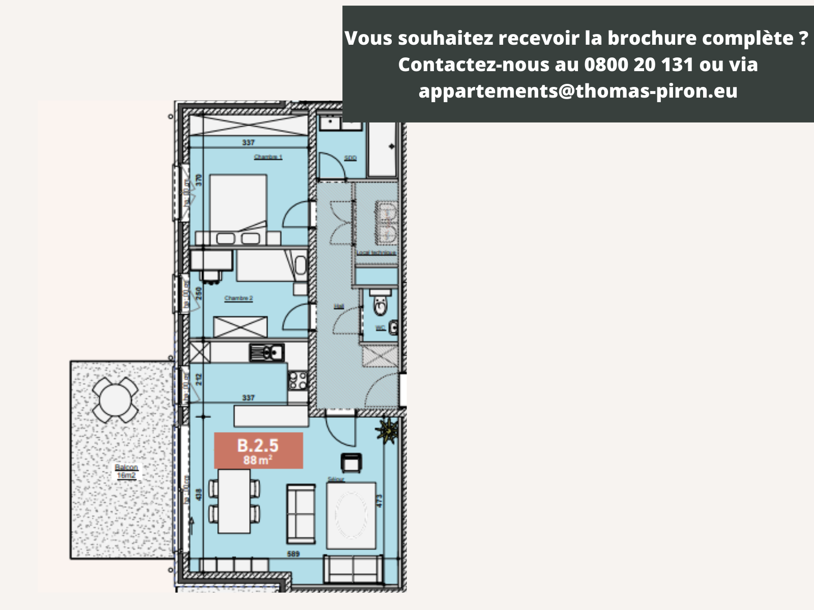 Appartement à vendre à Bastogne 6600 293256.00€ 2 chambres 88.00m² - annonce 604675