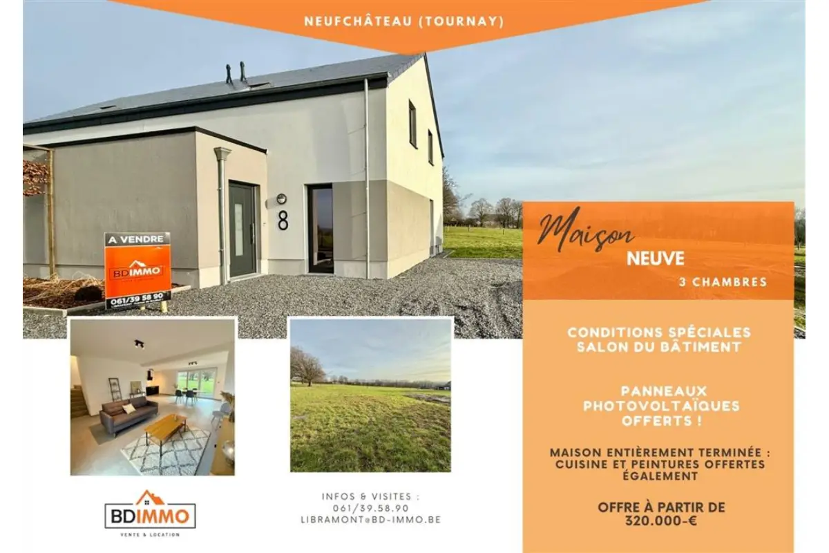 Maison à vendre à Neufchâteau 6840 320000.00€ 3 chambres 132.00m² - annonce 635580