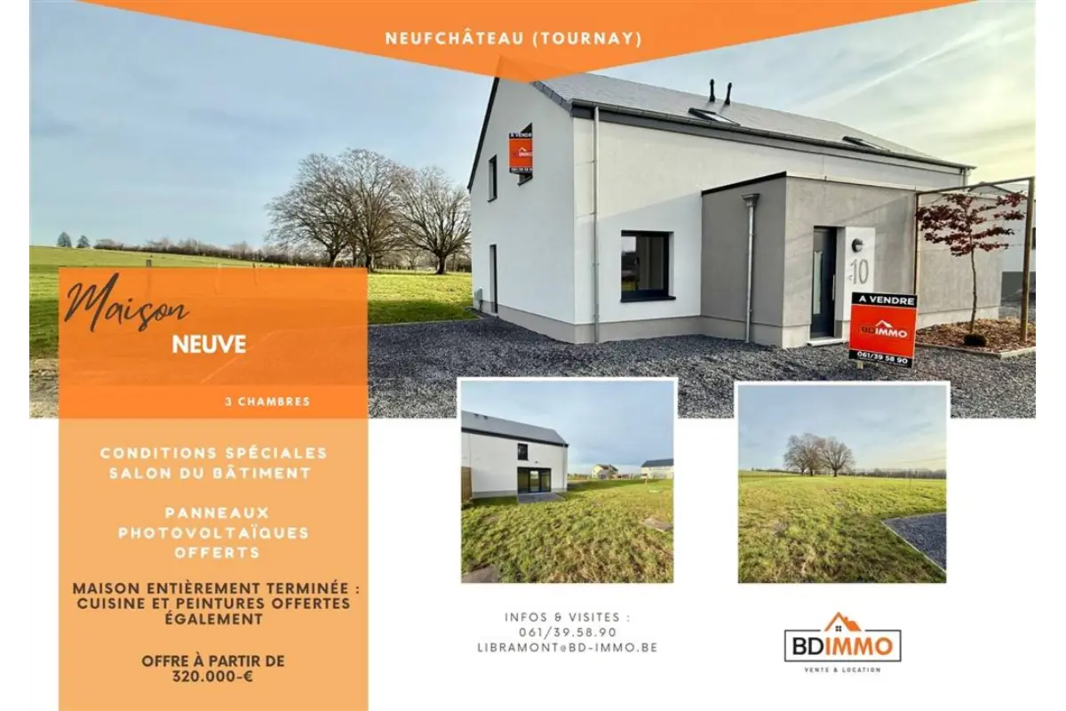 Maison à vendre à Neufchâteau 6840 320000.00€ 3 chambres 132.00m² - annonce 638835