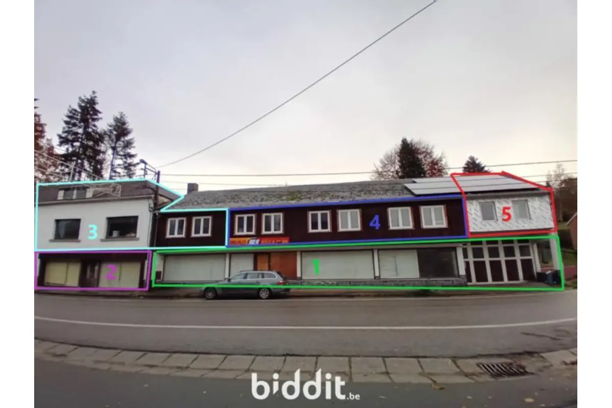 Immeuble mixte à vendre à Grand-Halleux 6698 110000.00€ 7 chambres m² - annonce 662382