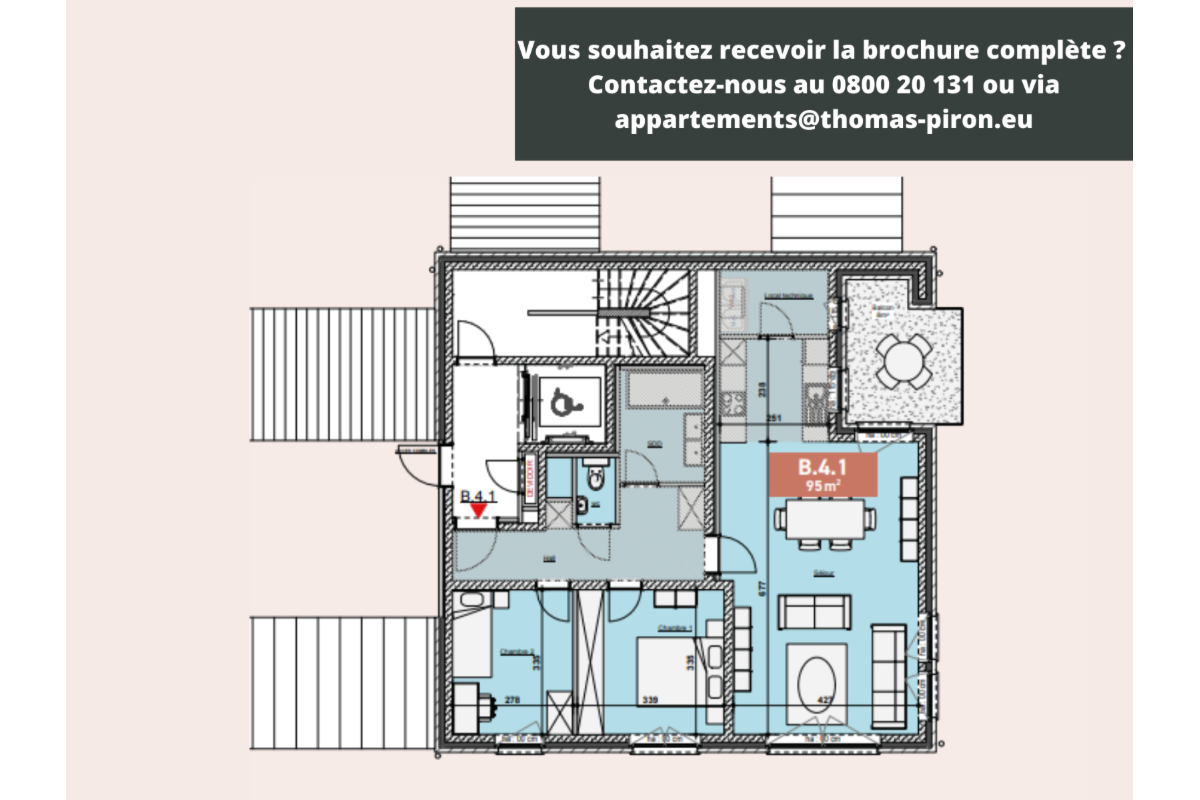 Appartement à vendre à Bastogne 6600 294000.00€ 2 chambres 95.00m² - annonce 670639