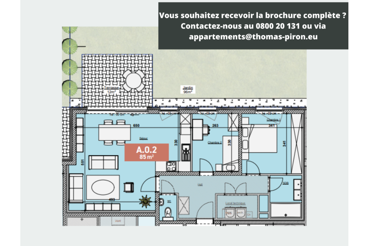 Appartement à vendre à Bastogne 6600 299000.00€ 2 chambres 85.00m² - annonce 670648