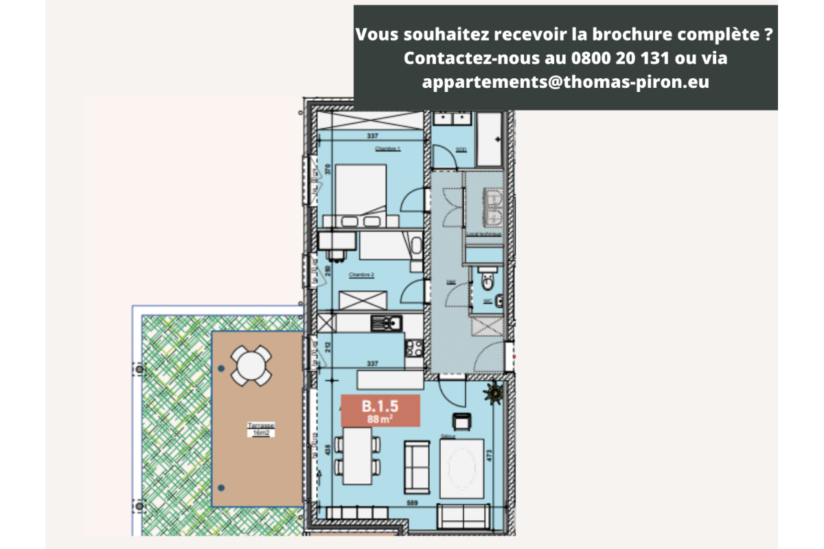 Appartement à vendre à Bastogne 6600 294000.00€ 2 chambres 88.00m² - annonce 670643