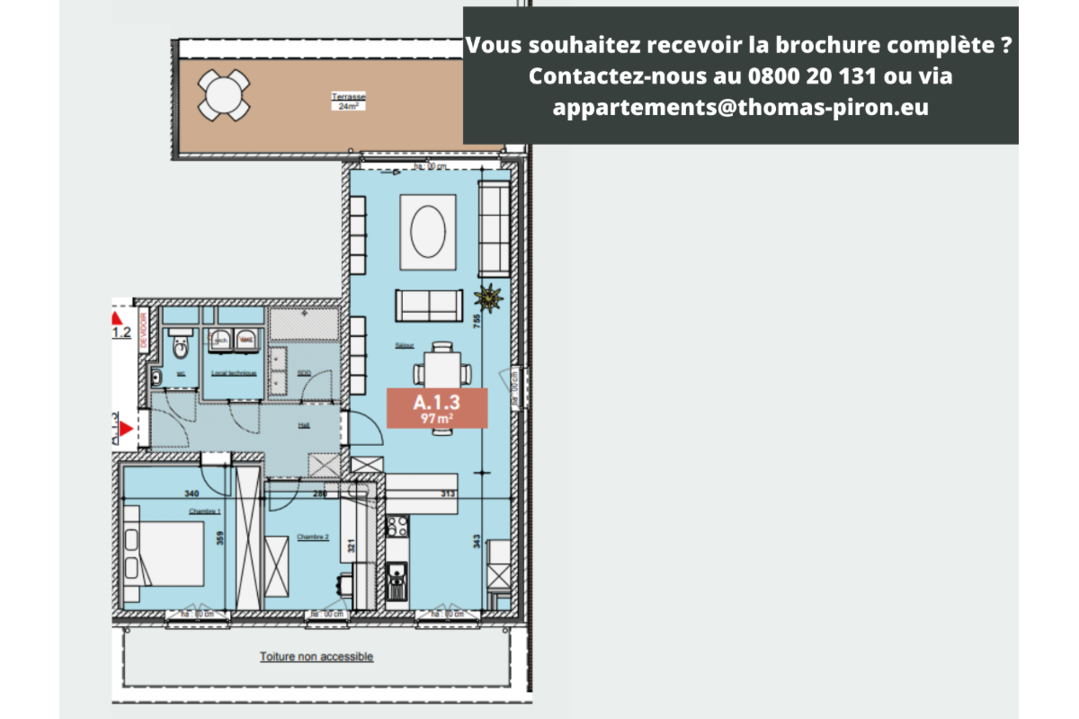 Appartement à vendre à Bastogne 6600 299000.00€ 2 chambres 97.00m² - annonce 670635