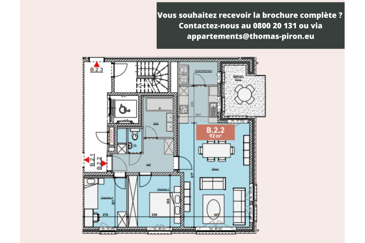 Appartement à vendre à Bastogne 6600 279000.00€ 2 chambres 100.00m² - annonce 670645