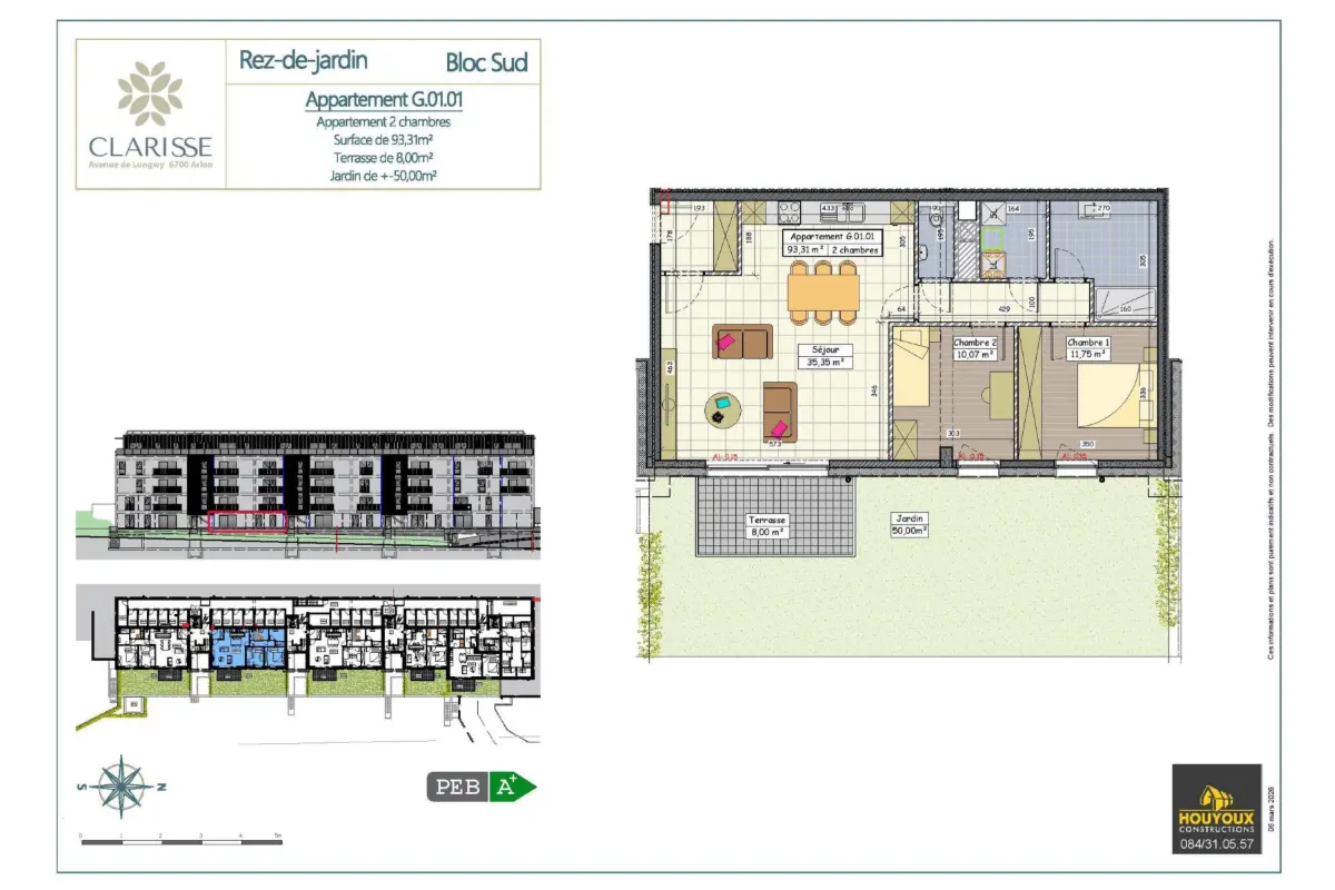 Appartement à vendre à Arlon 6700 370000.00€ 2 chambres 93.31m² - annonce 776040